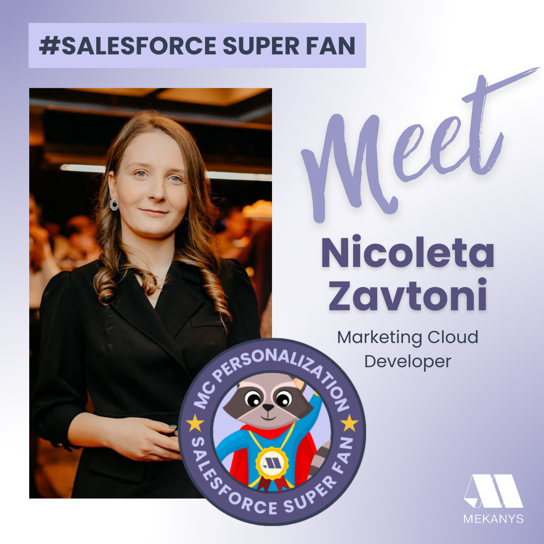 Meet Nicoleta Zavtoni, a Marketing Cloud advocate for personalized strategies that resonate with hyper-targeted campaigns.