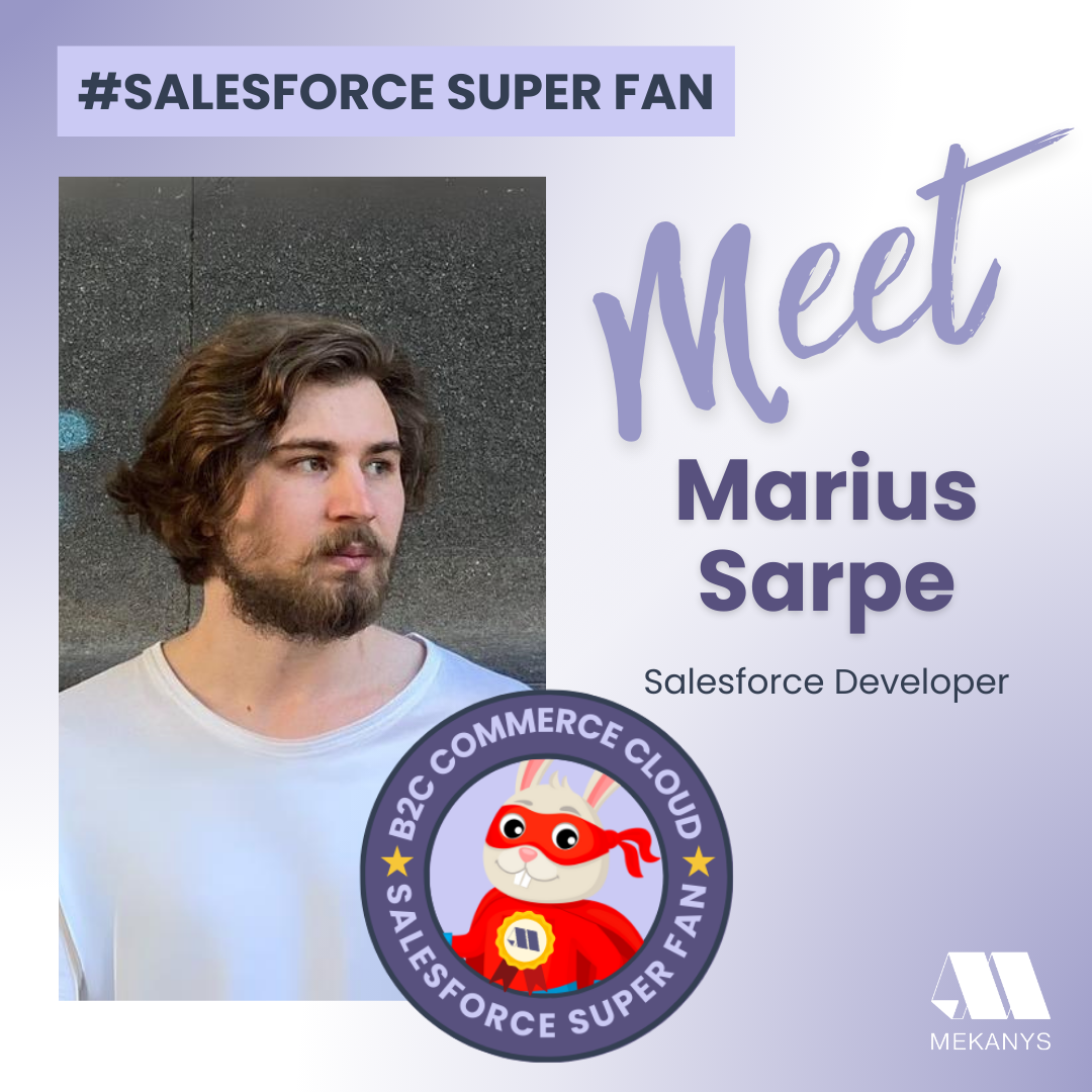 Meet Marius Sarpe, a B2C Commerce Cloud enthusiast empowering brands with personalized shopping experiences.